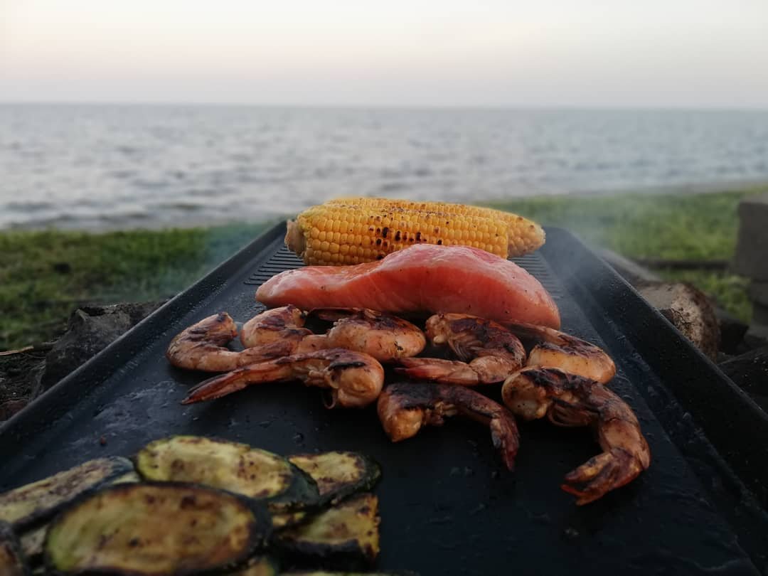 cooking near sea beach