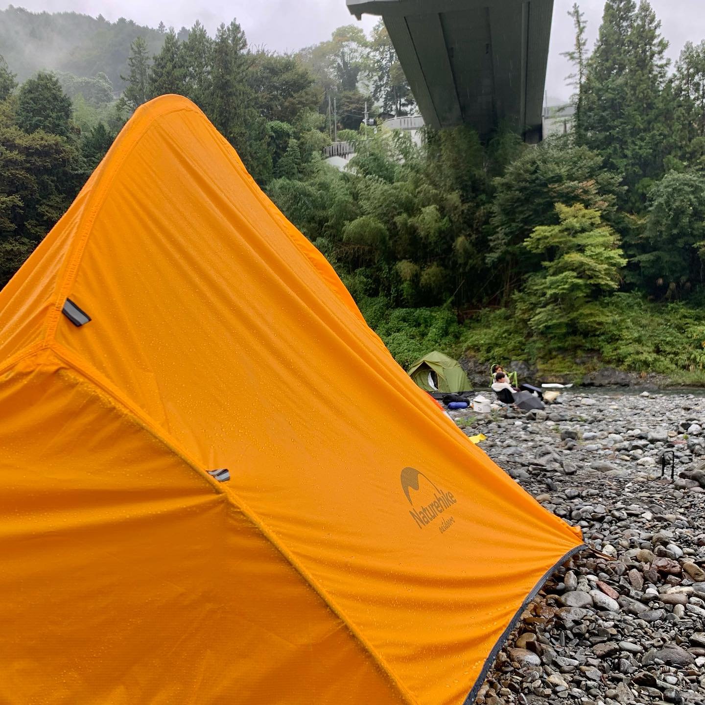 yellow colored tent