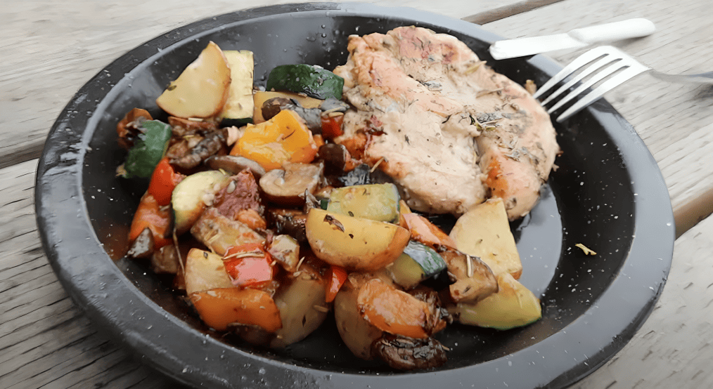 chicken and vegetables