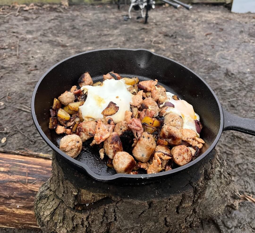 shepherd's breakfast as camping meal