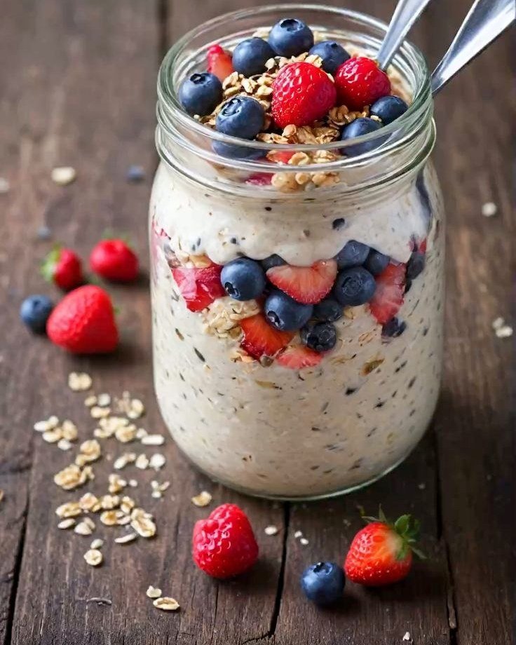 Overnight Oats in jar