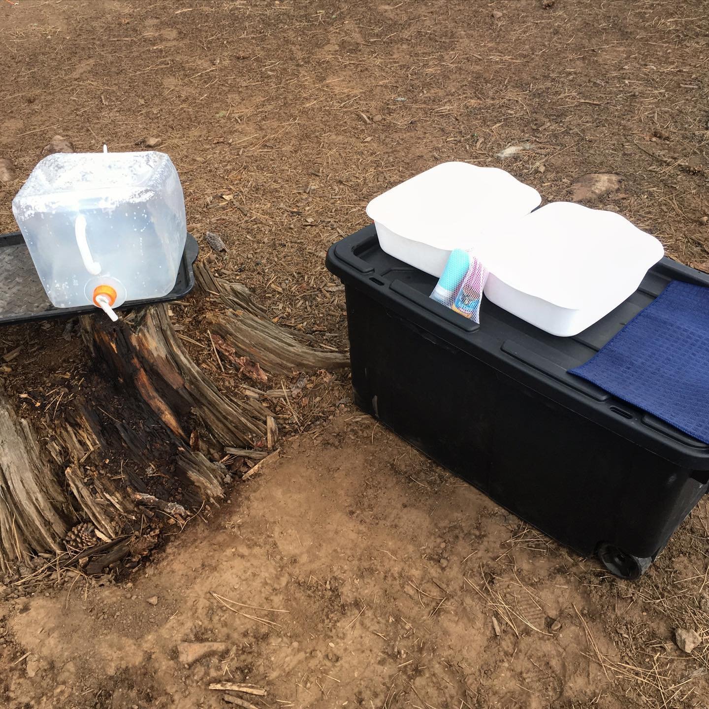 two collapsible basins