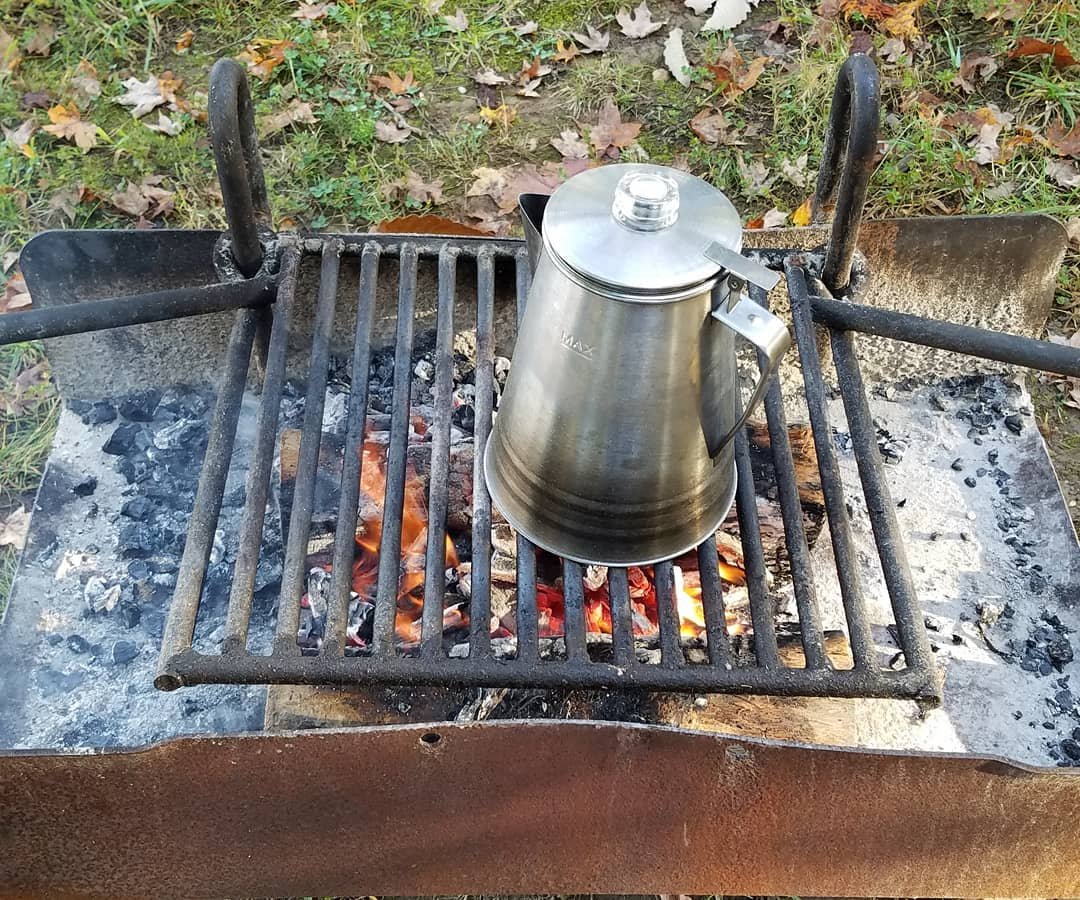 coffee making on campfire