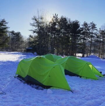 camping in winter months