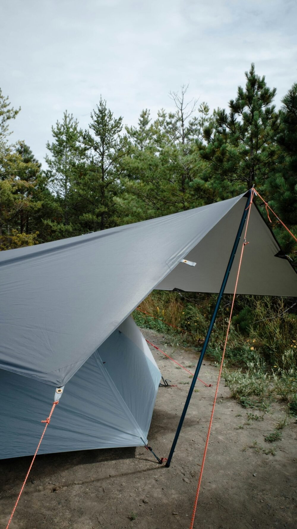 camping in the rain