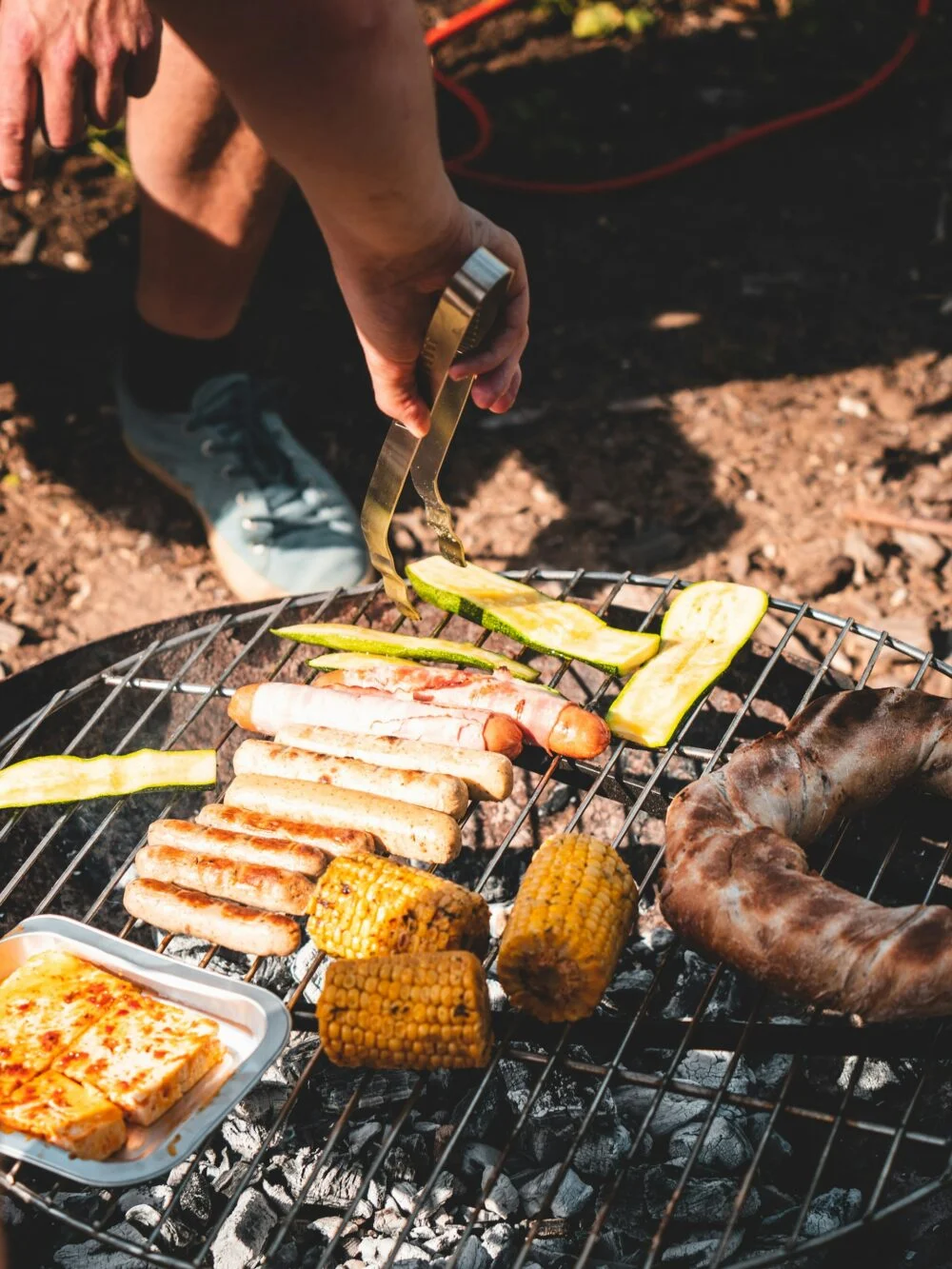 cooking in backyard